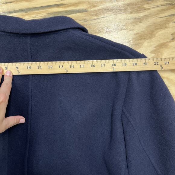 J Crew Blazer Wool Unstructured Sport Coat Jacket Casual Blue Size XL Preppy - Picture 11 of 16